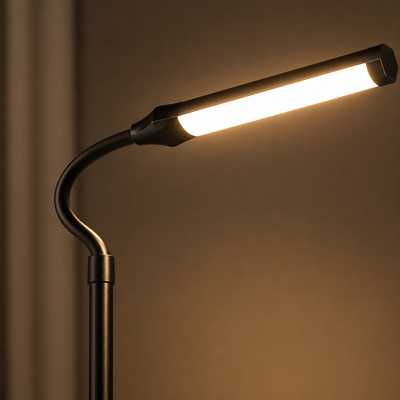 Modern Metal LED Gooseneck Floor Lamp