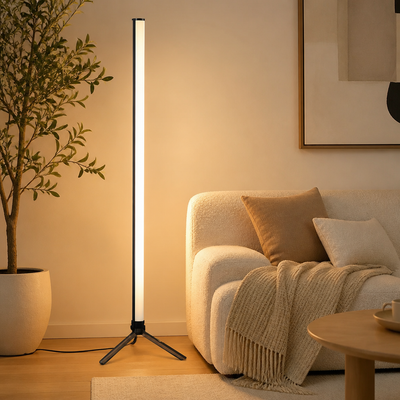 Modern Metal LED Gooseneck Floor Lamp