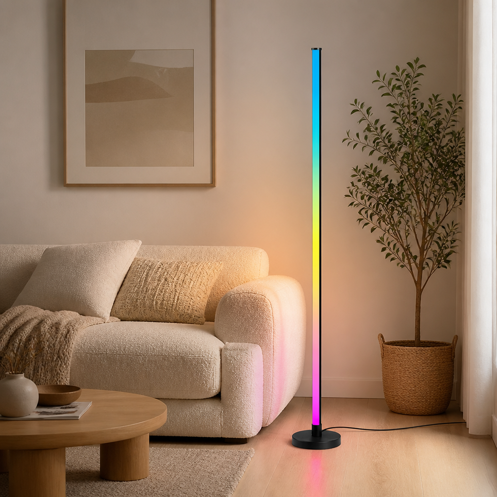 Modern Metal LED Gooseneck Floor Lamp