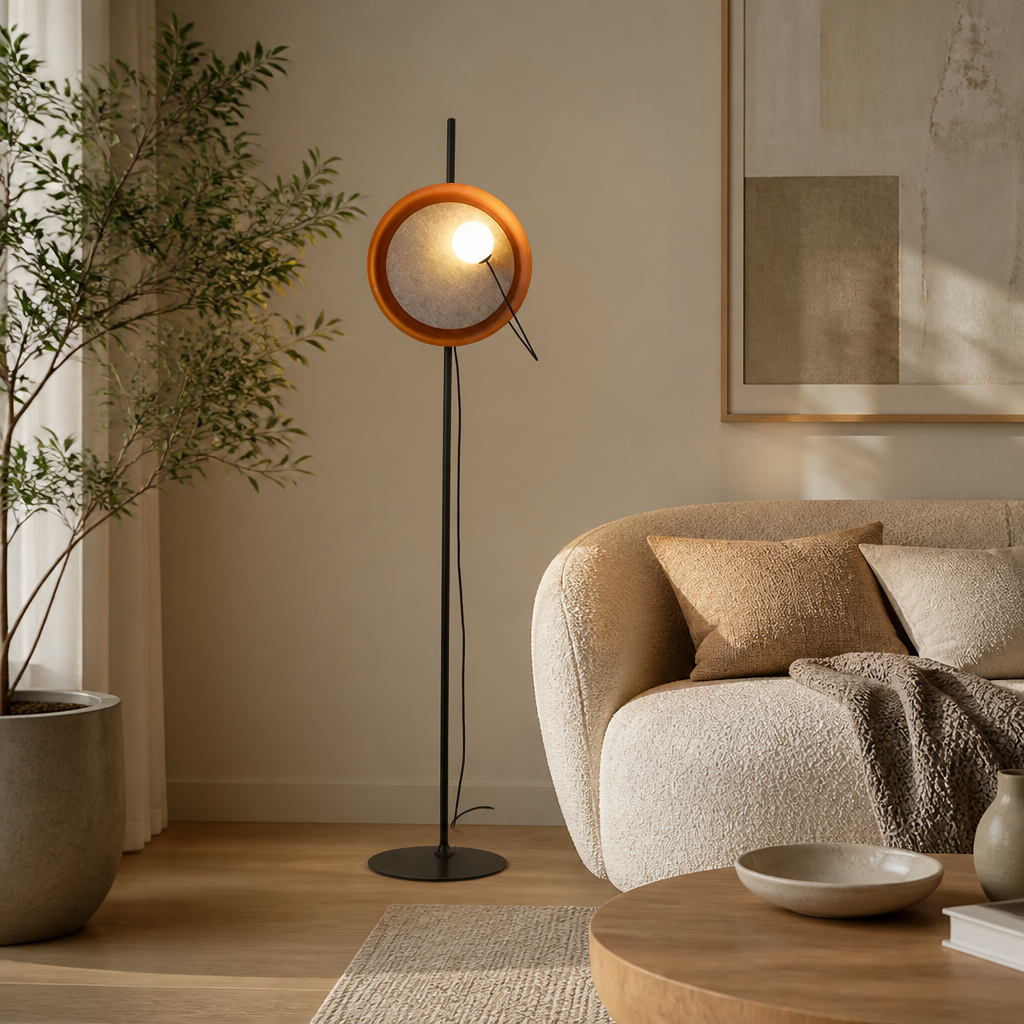 Modern Metal LED Magnetic Adjustable Floor Lamp