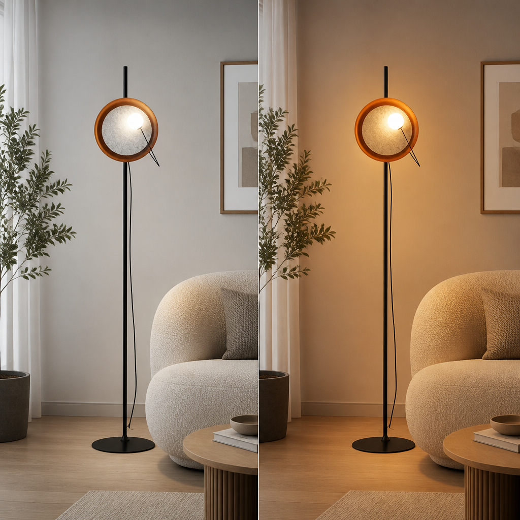 Modern Metal LED Magnetic Adjustable Floor Lamp