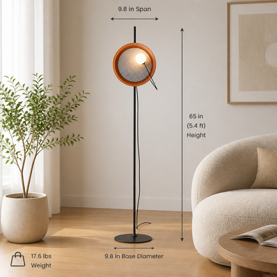 Modern Metal LED Magnetic Adjustable Floor Lamp