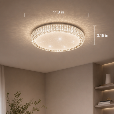 Modern Metal LED Starry Effect Ceiling Light