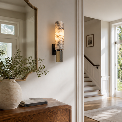 Modern Natural Marble LED Wall Sconce