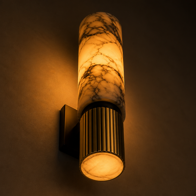 Modern Natural Marble LED Wall Sconce