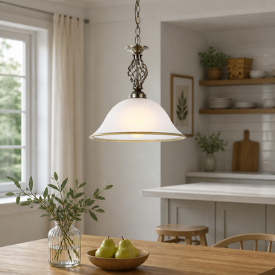 Modern Satin Glass Pendant Light