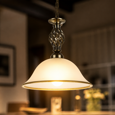 Modern Satin Glass Pendant Light