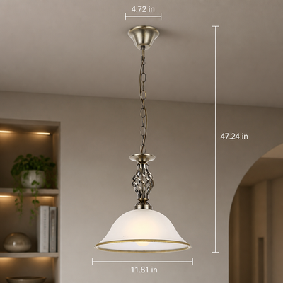 Modern Satin Glass Pendant Light