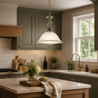 Modern Satin Glass Pendant Light