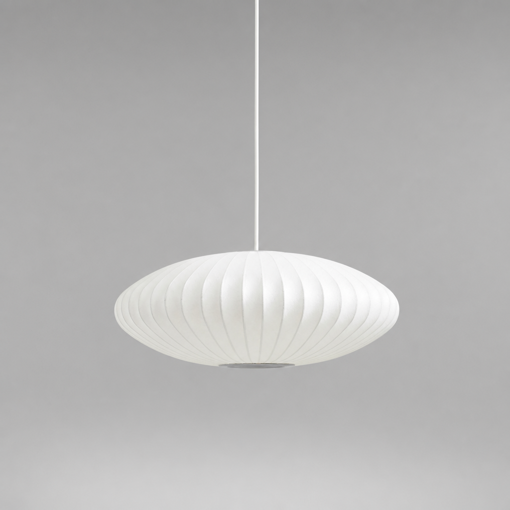 Modern Silk Bubble Shade Pendant Light