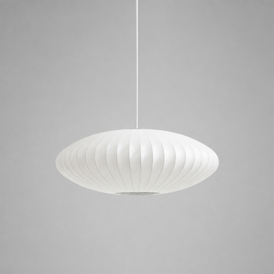 Modern Silk Bubble Shade Pendant Light