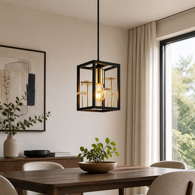 Modern Smoked Crystal LED Pendant Light
