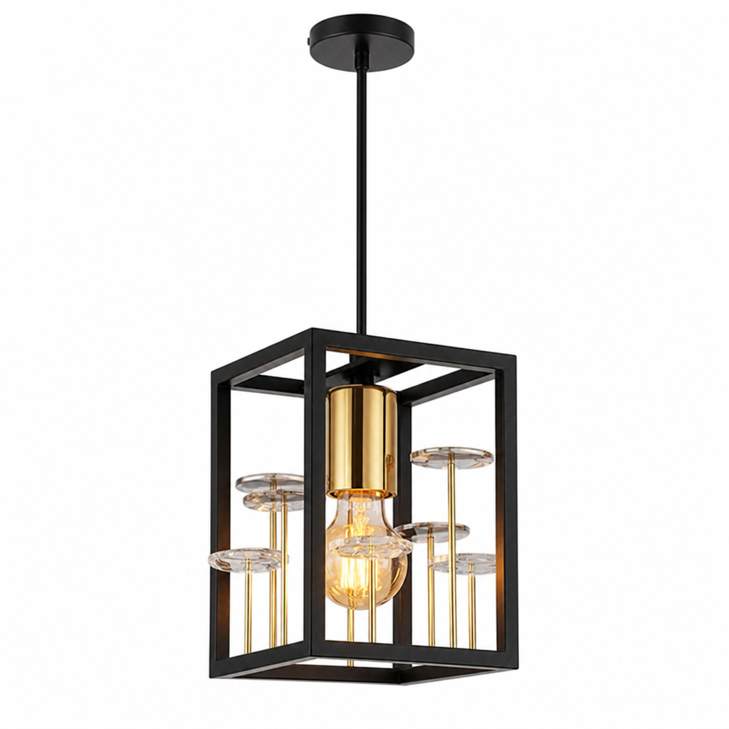 Modern Smoked Crystal LED Pendant Light