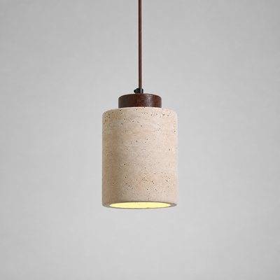 Modern Travertine Stone Pendant Light