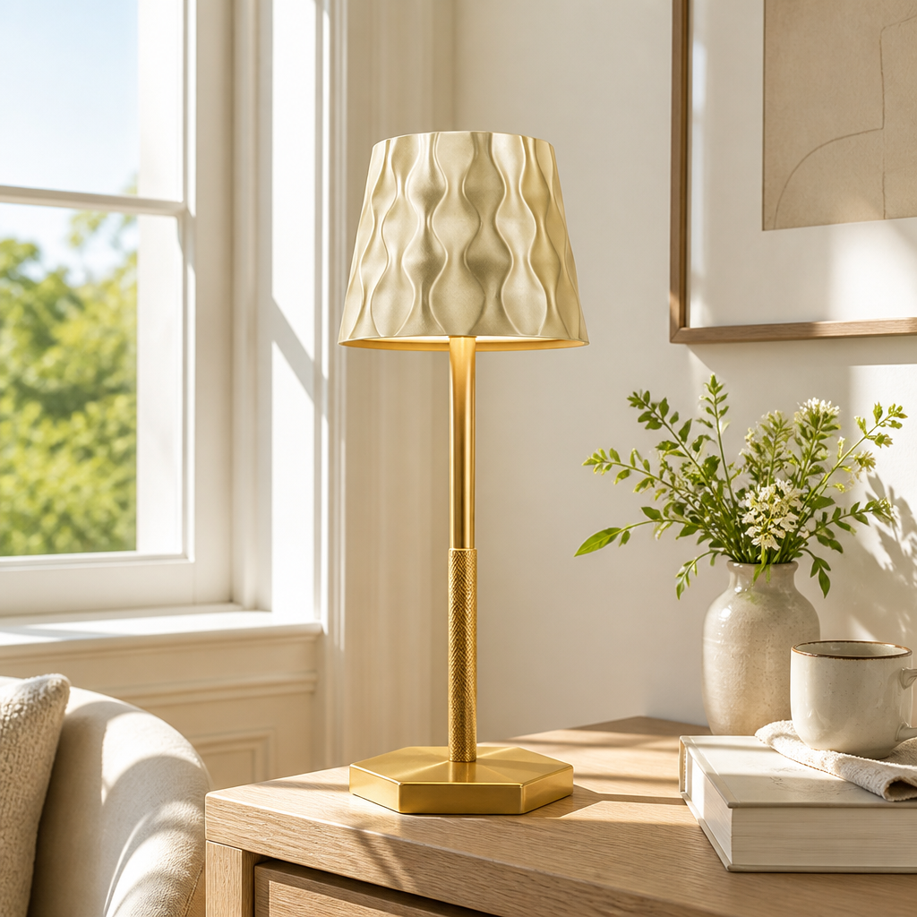 Modern Wavy LED Desk Lamp