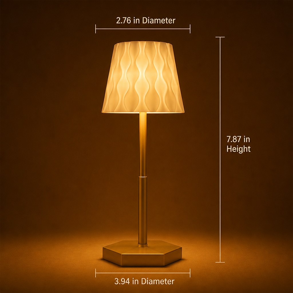 Modern Wavy LED Desk Lamp