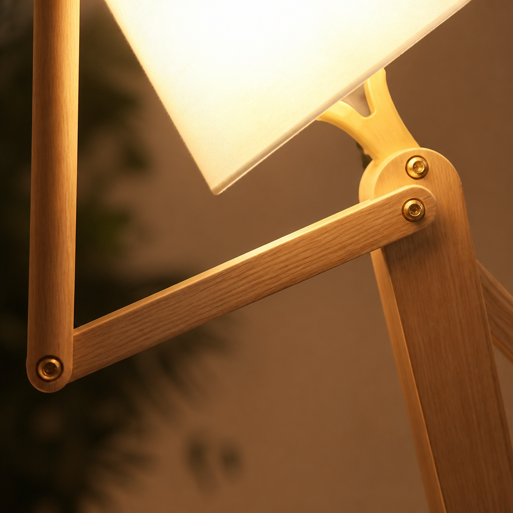 Modern Wood LED Humanoid Floor Lamp
