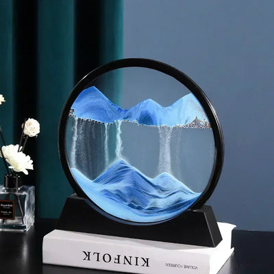 Moving Sand Picture Glass & ABS Frame Stress Relief