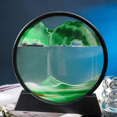 Moving Sand Picture Glass & ABS Frame Stress Relief