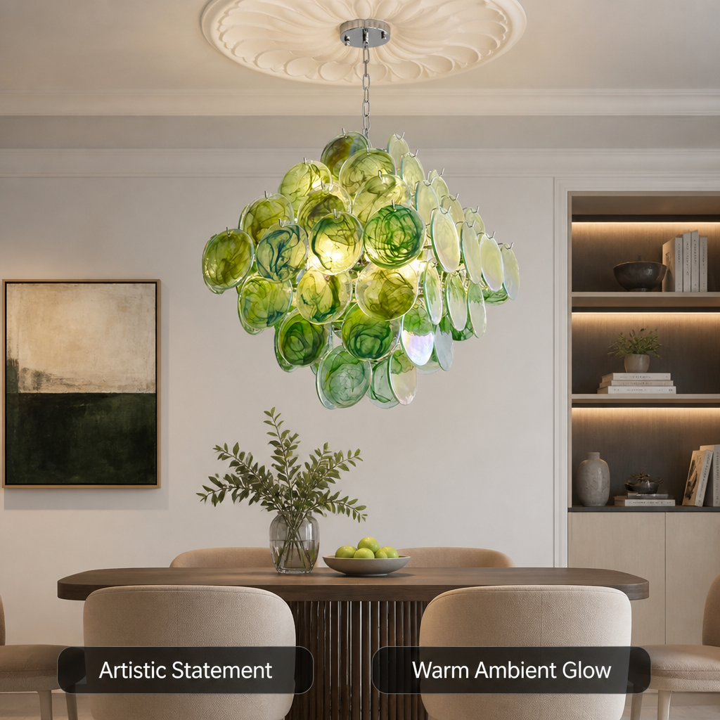 Murano Glass Cloud-Shaped Chandelier