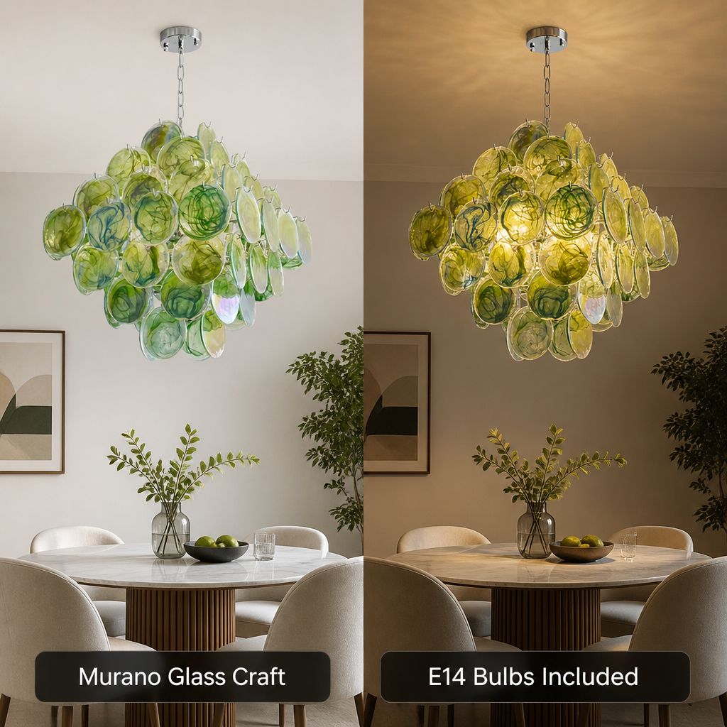 Murano Glass Cloud-Shaped Chandelier