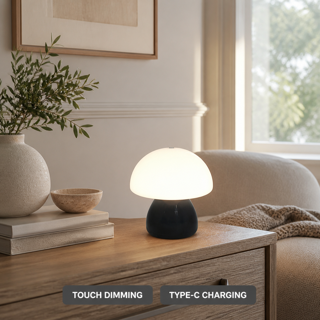 Mushroom Touch LED Table Lamp