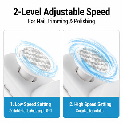 Nail Trimmer 3-In-1 Cut File Polish USB Rechargeable