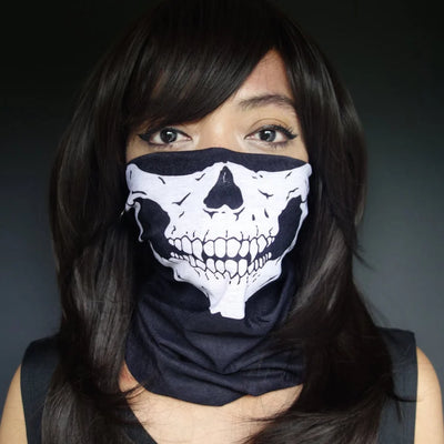 Neck Gaiter Seamless Stretch Skull Print