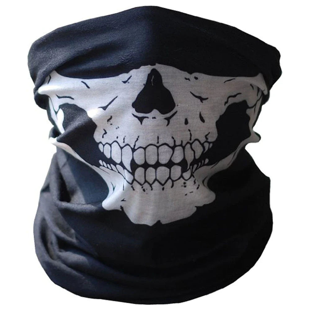Neck Gaiter Seamless Stretch Skull Print