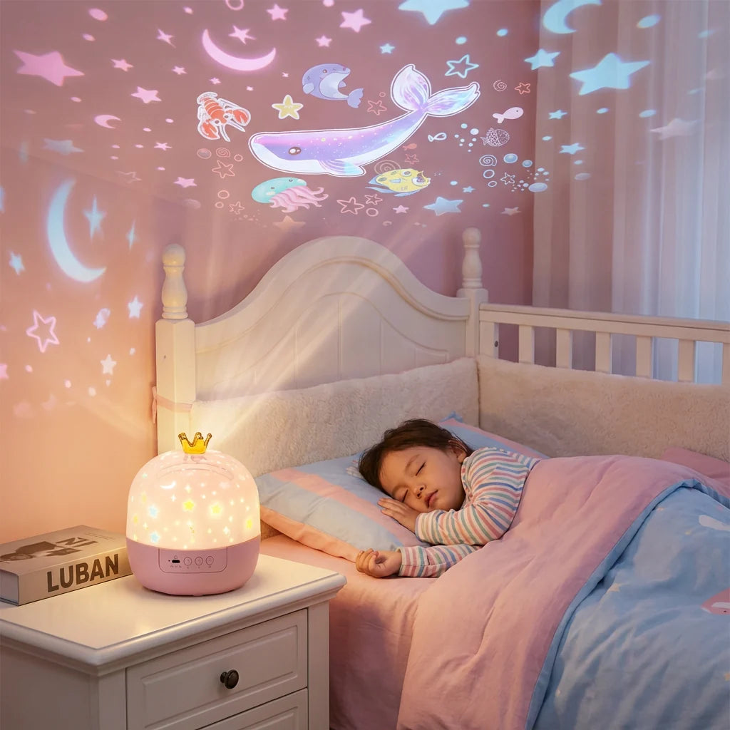 Night Light & Projector Starry & Underwater Dim Light