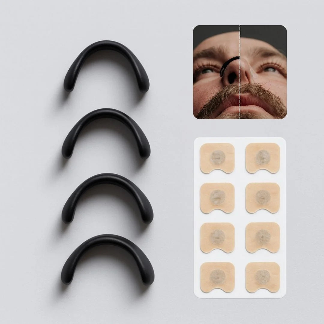 Nose Clip Set Magnetic Reusable Clips & Adhesive Strips