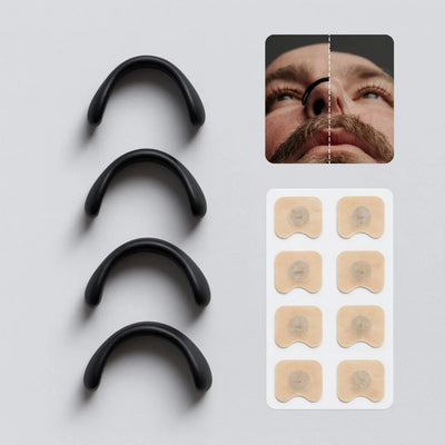 Nose Clip Set Magnetic Reusable Clips & Adhesive Strips