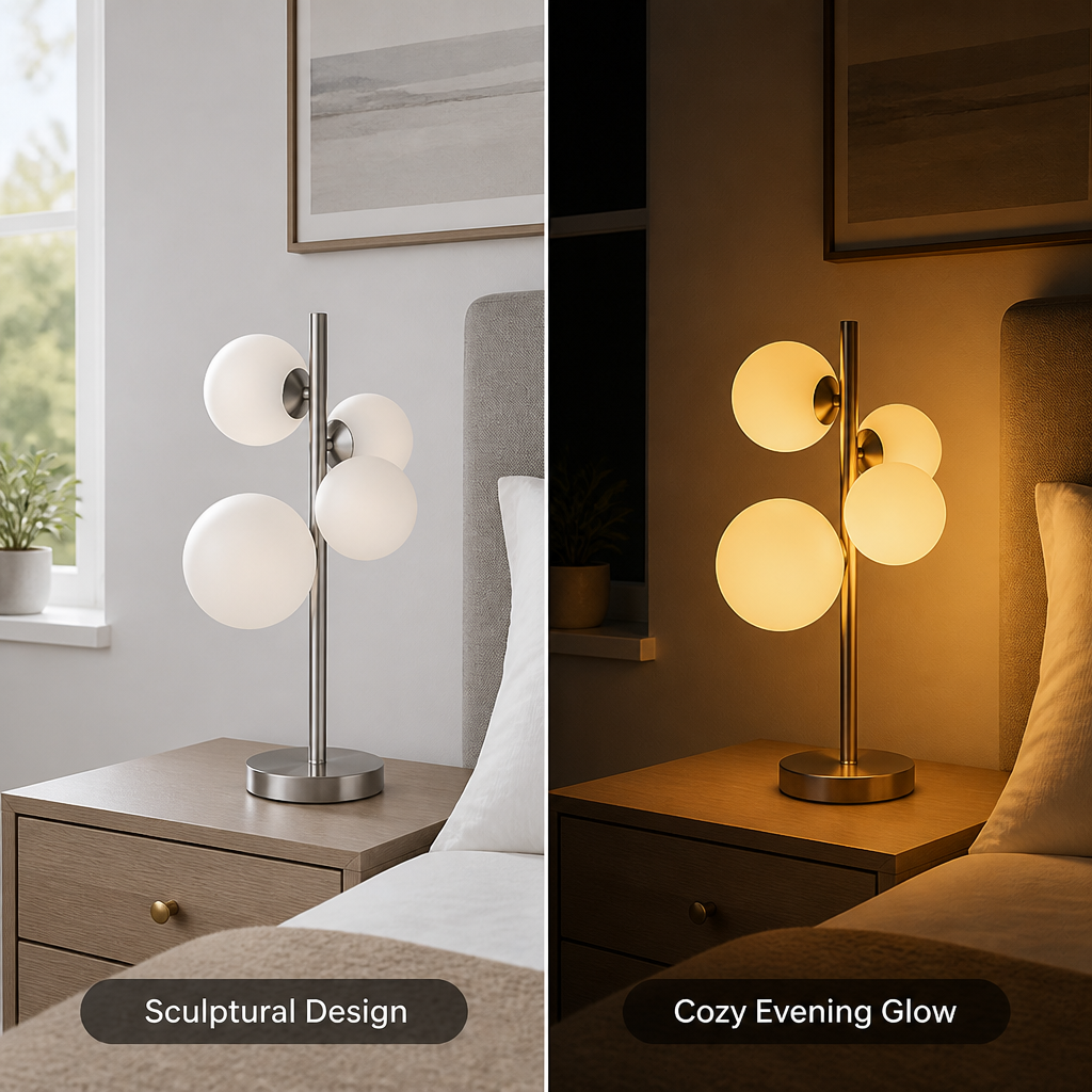 Opal Glass Table Lamp
