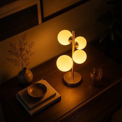 Opal Glass Table Lamp