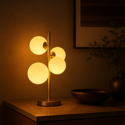 Opal Glass Table Lamp