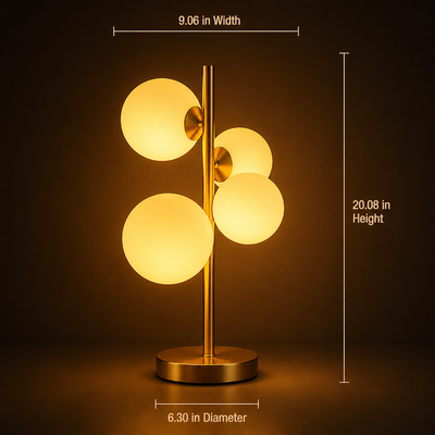 Opal Glass Table Lamp