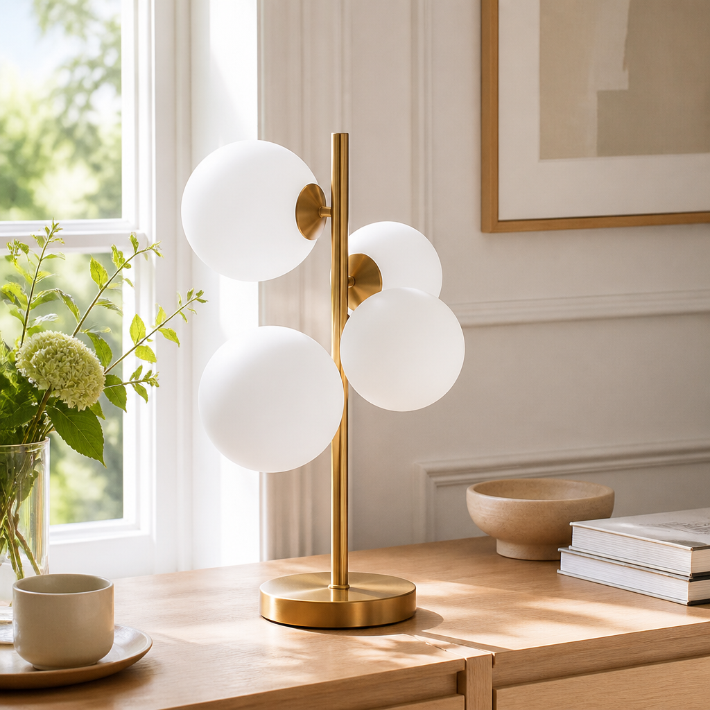Opal Glass Table Lamp