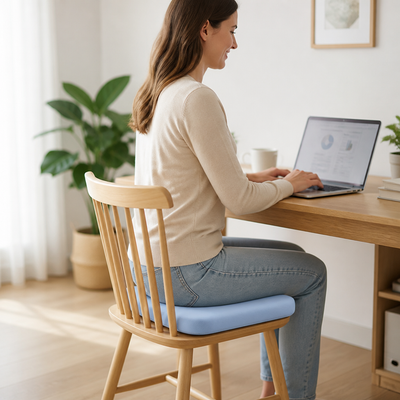 Orthopedic Seat Cushion Memory Foam Tailbone & Lumbar Support