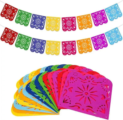 Papel Picado Garland Traditional Multicolor & Weatherproof