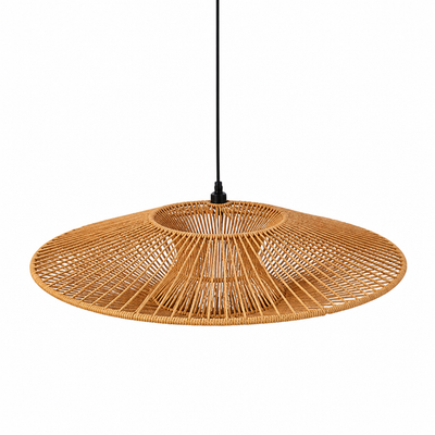 Paper Rope Flying Saucer Pendant Light