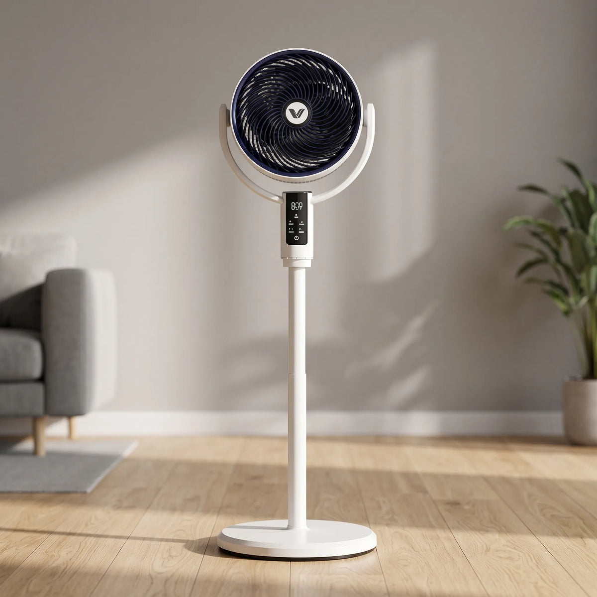 Pedestal Fan Remote Control Ten-Speed Adjustable Height