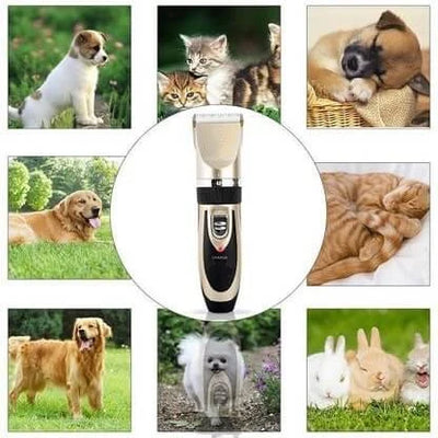 Pet Hair Clipper Quiet Motor & Rounded Blade Cordless Rechargeable