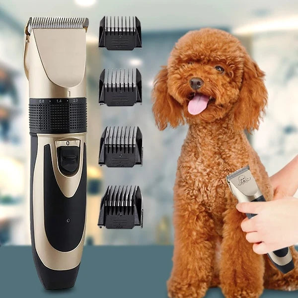 Pet Hair Clipper Quiet Motor & Rounded Blade Cordless Rechargeable