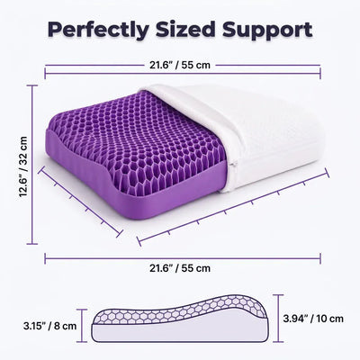 Pillow Ergonomic Cooling Honeycomb TPE Grid