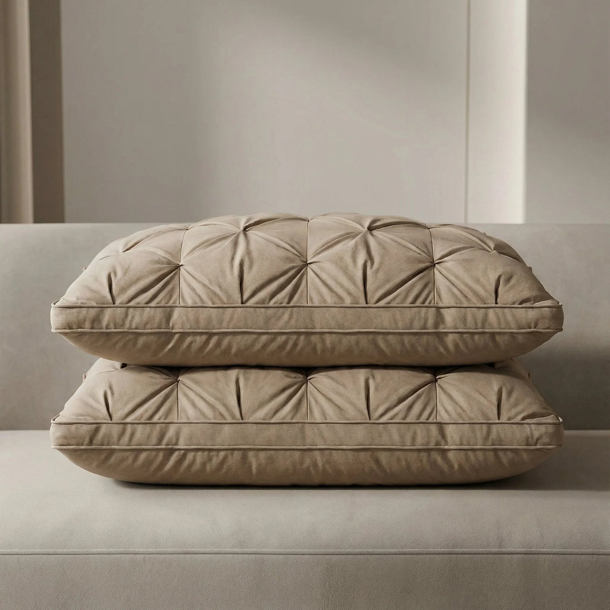 Pillow Goose Down Hotel-Style Breathable Cotton Cover