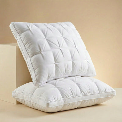 Pillow Goose Down Hotel-Style Breathable Cotton Cover