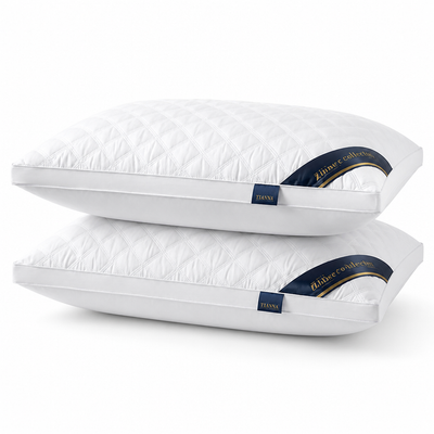 Pillow Set Hypoallergenic Medium-Firm Washable Covers Set of 2