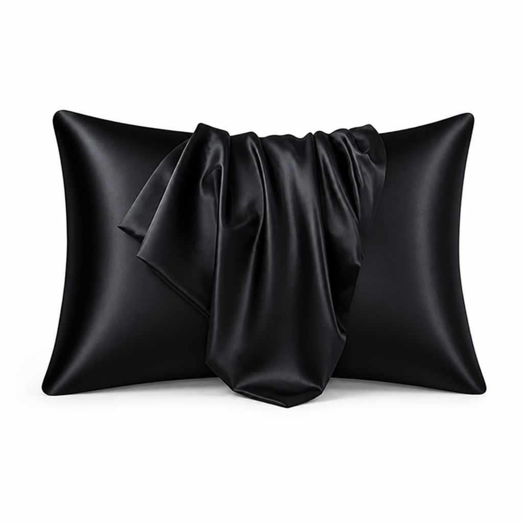 Pillowcases Silky Polyester Machine Washable Set of 2
