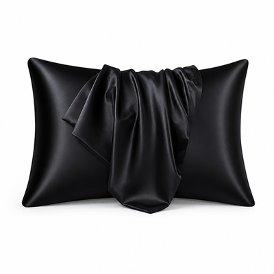 Pillowcases Silky Polyester Machine Washable Set of 2