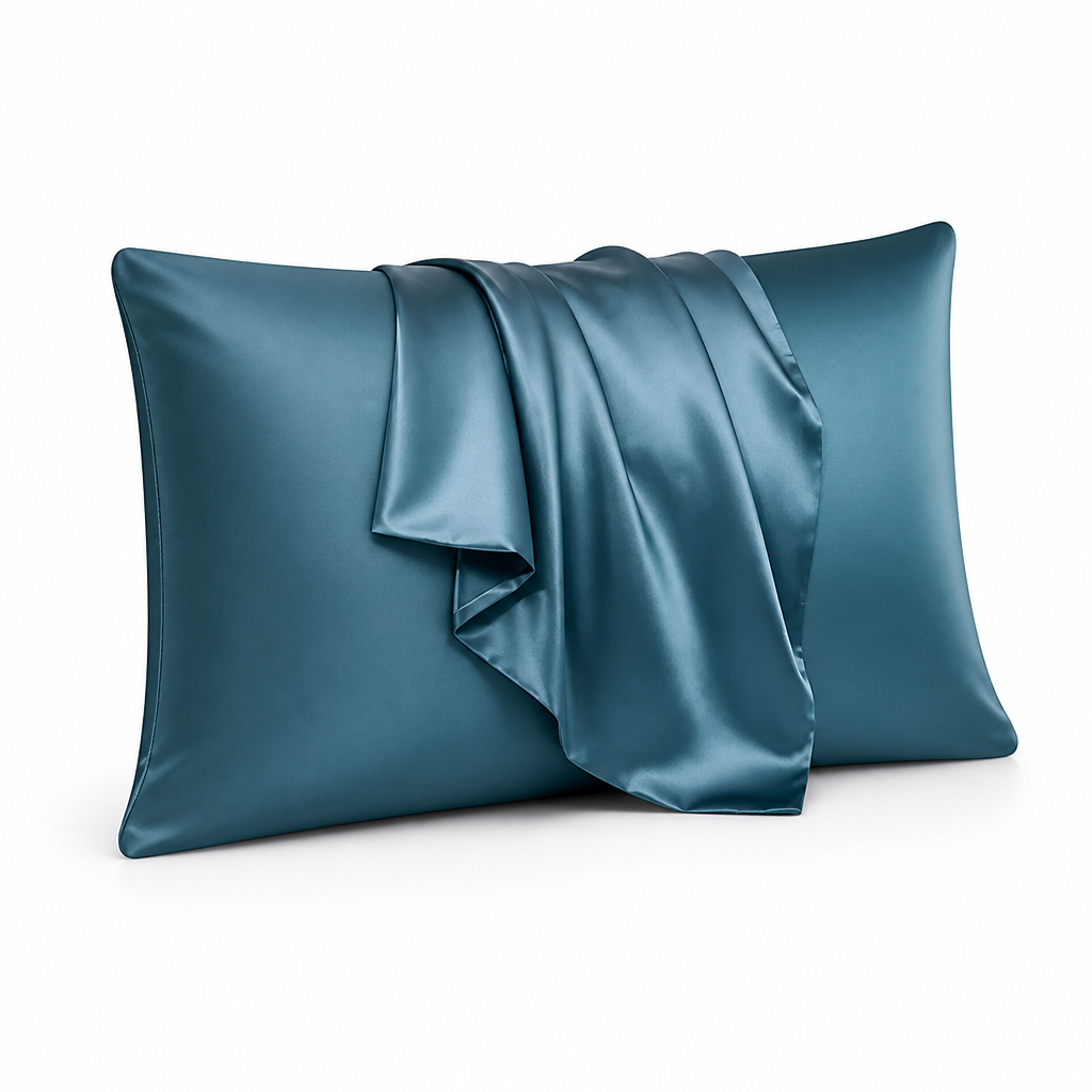 Pillowcases Silky Polyester Machine Washable Set of 2